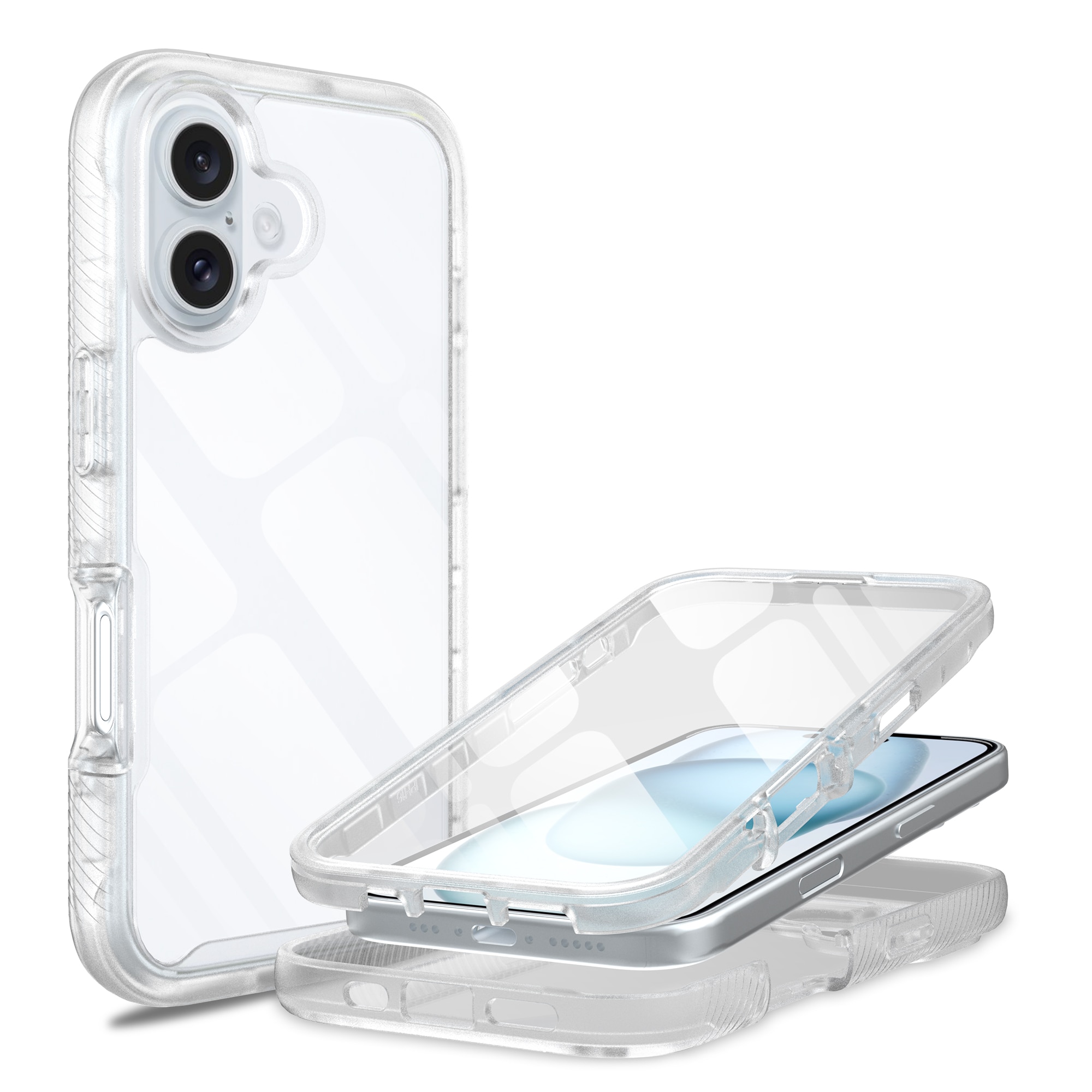 iPhone 16 Plus Full Protection Case durchsichtig