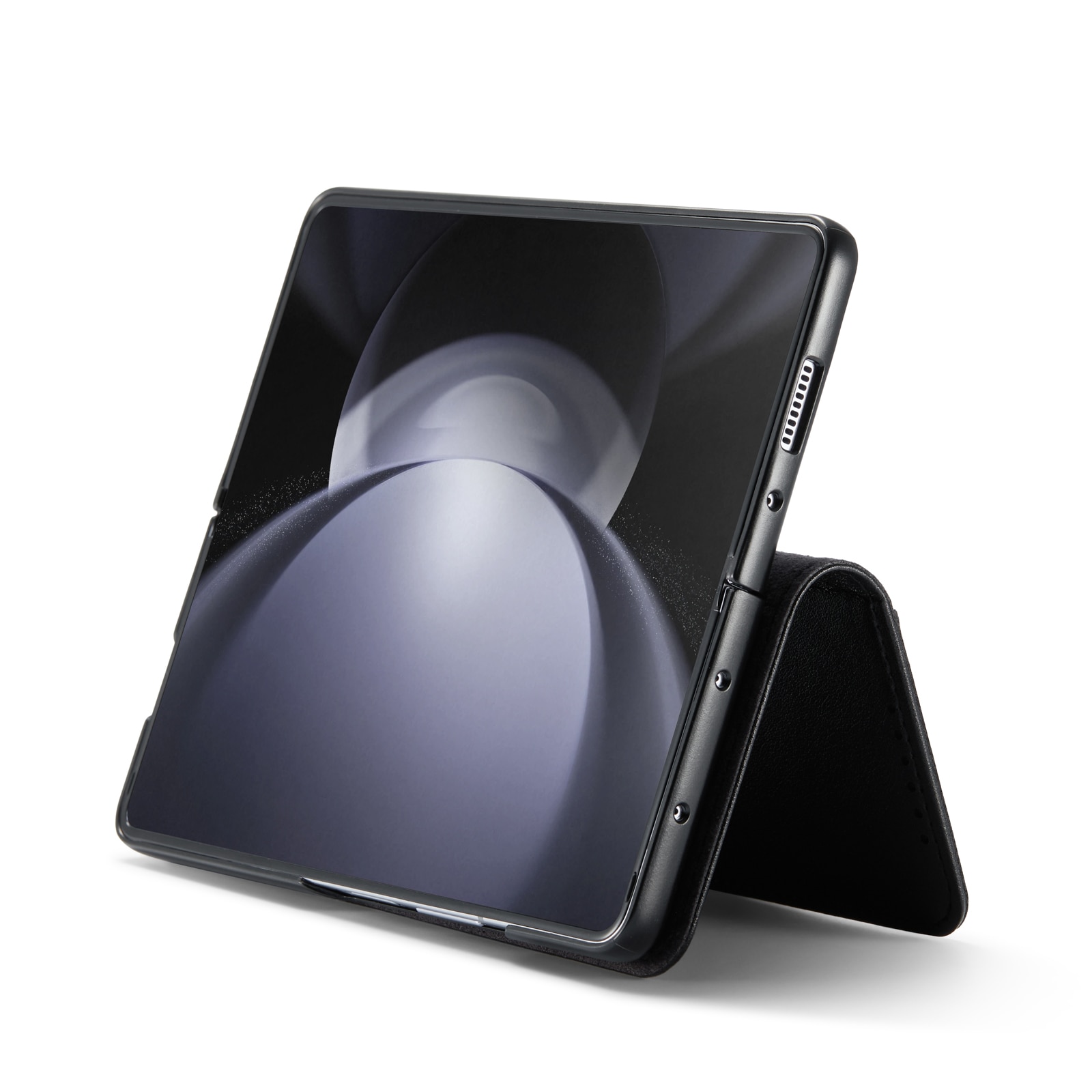 Samsung Galaxy Z Fold 6 Echtlederhülle, schwarz