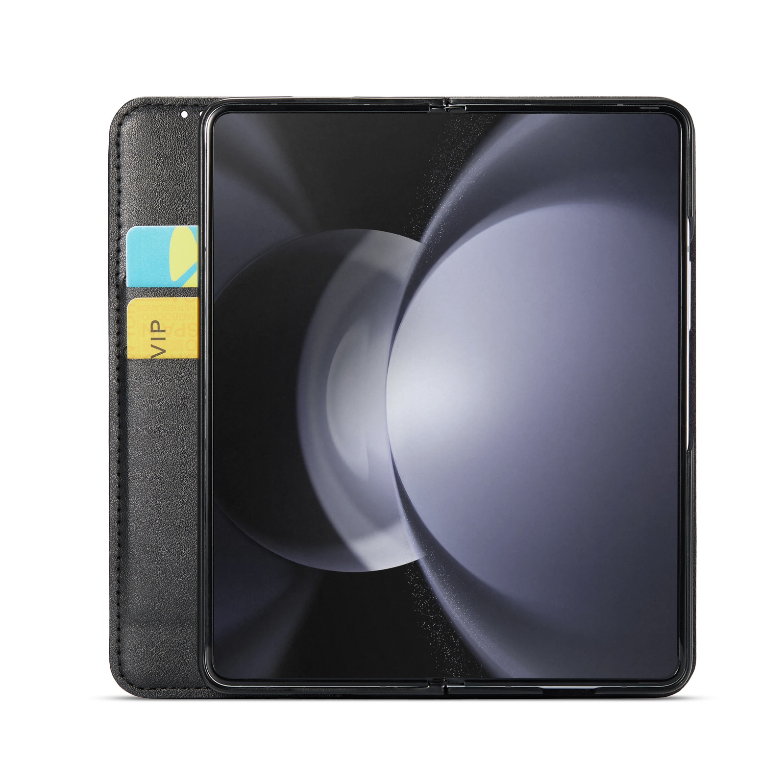 Samsung Galaxy Z Fold 6 Echtlederhülle, schwarz