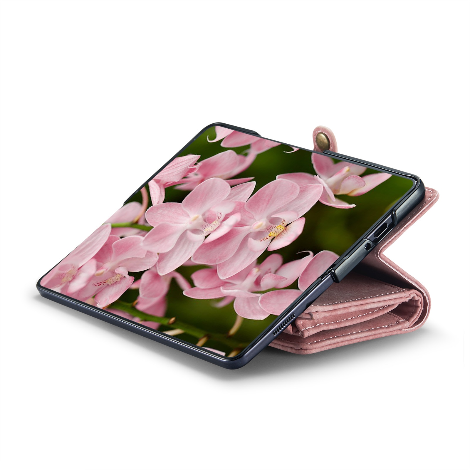 Multi-slot Portemonnaie-Hülle Samsung Galaxy Z Fold 6 rosa