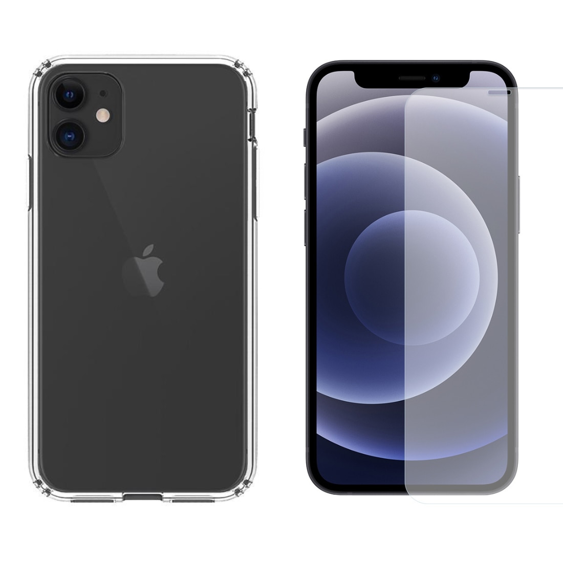 iPhone 11 Kit mit Hülle und Displayschutz-Panzerglas