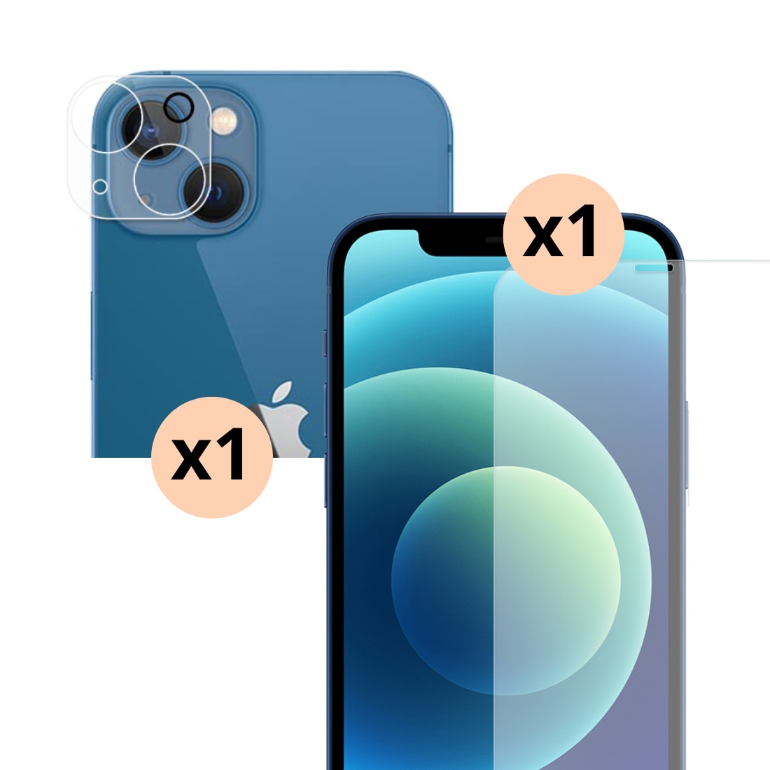 iPhone 14 Kameraschutz und Displayschutz aus Panzerglas