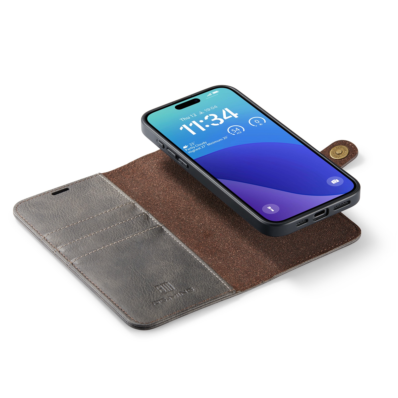 Handytasche Magnetische iPhone 16 Pro Brown