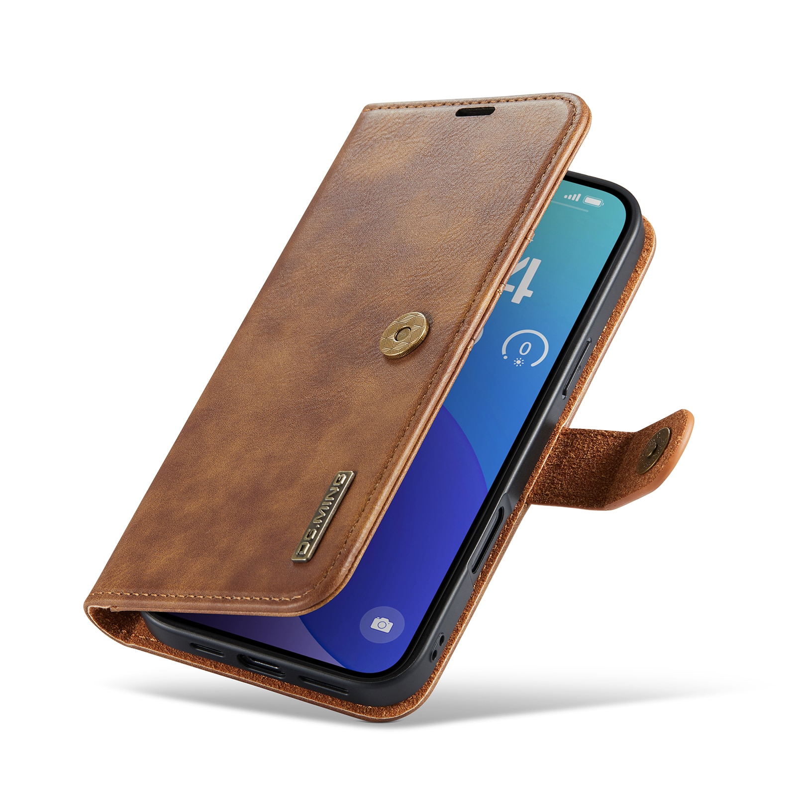 Handytasche Magnetische iPhone 16 Pro Max Cognac