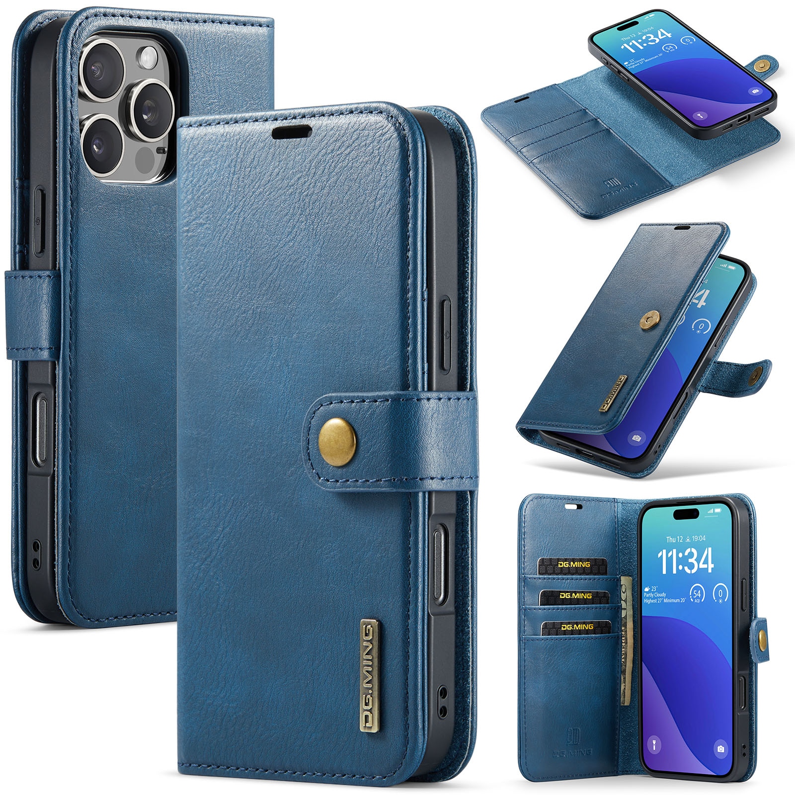 Handytasche Magnetische iPhone 16 Pro Max Blue