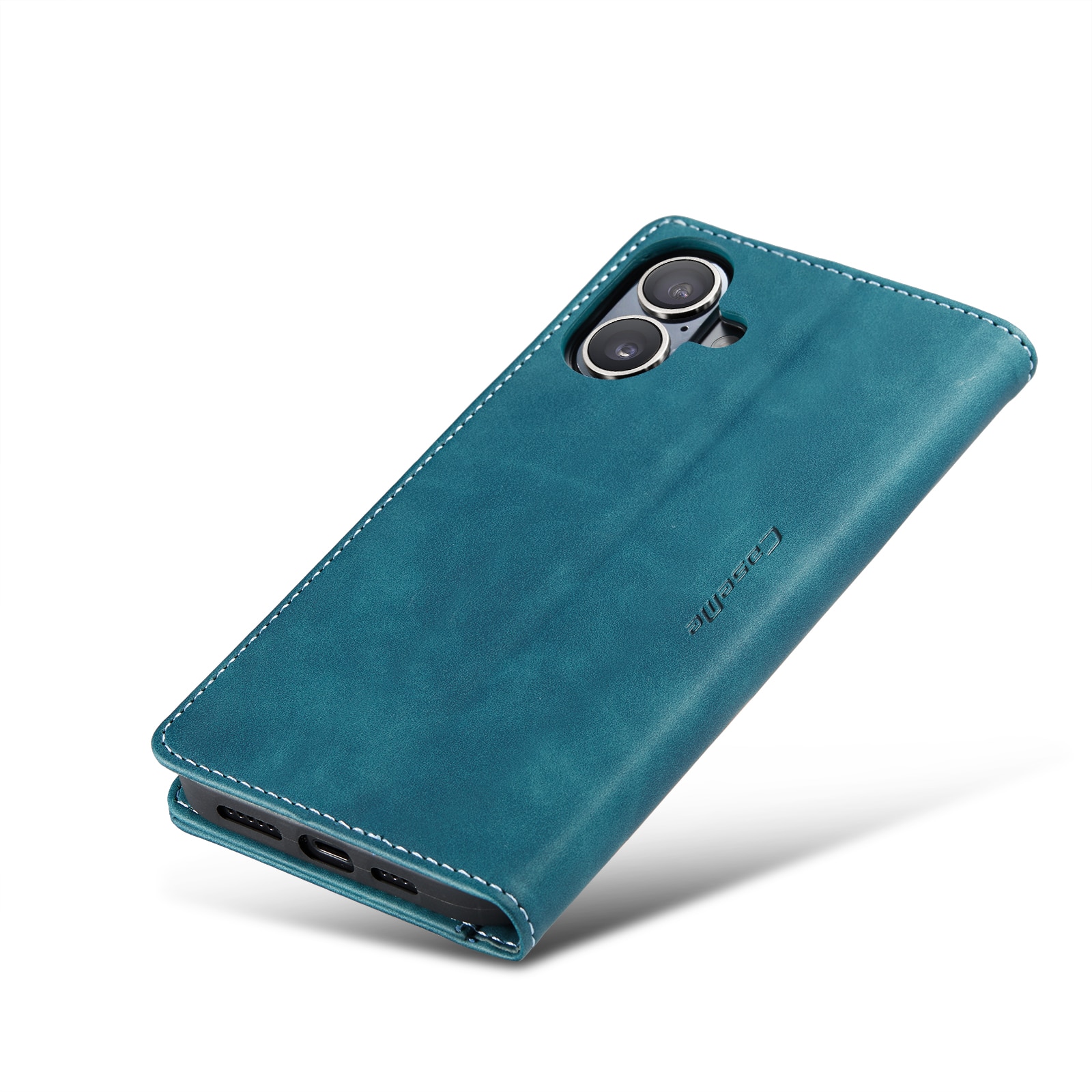 Slim Portemonnaie-Hülle iPhone 16 Plus Blau