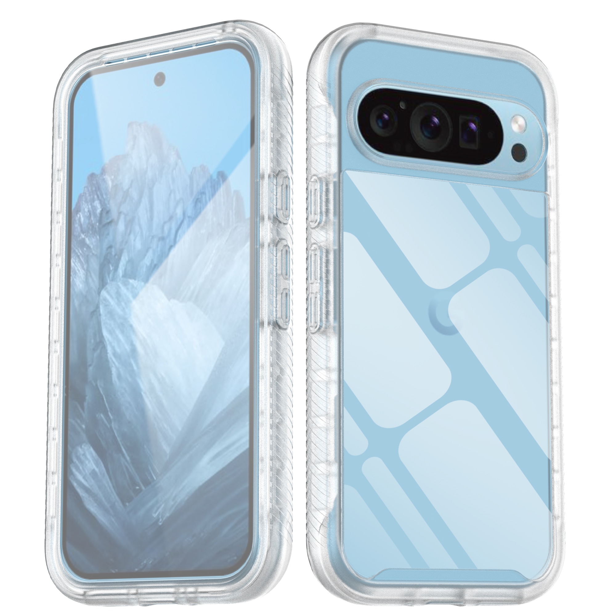 Google Pixel 9 Pro Full Protection Case durchsichtig