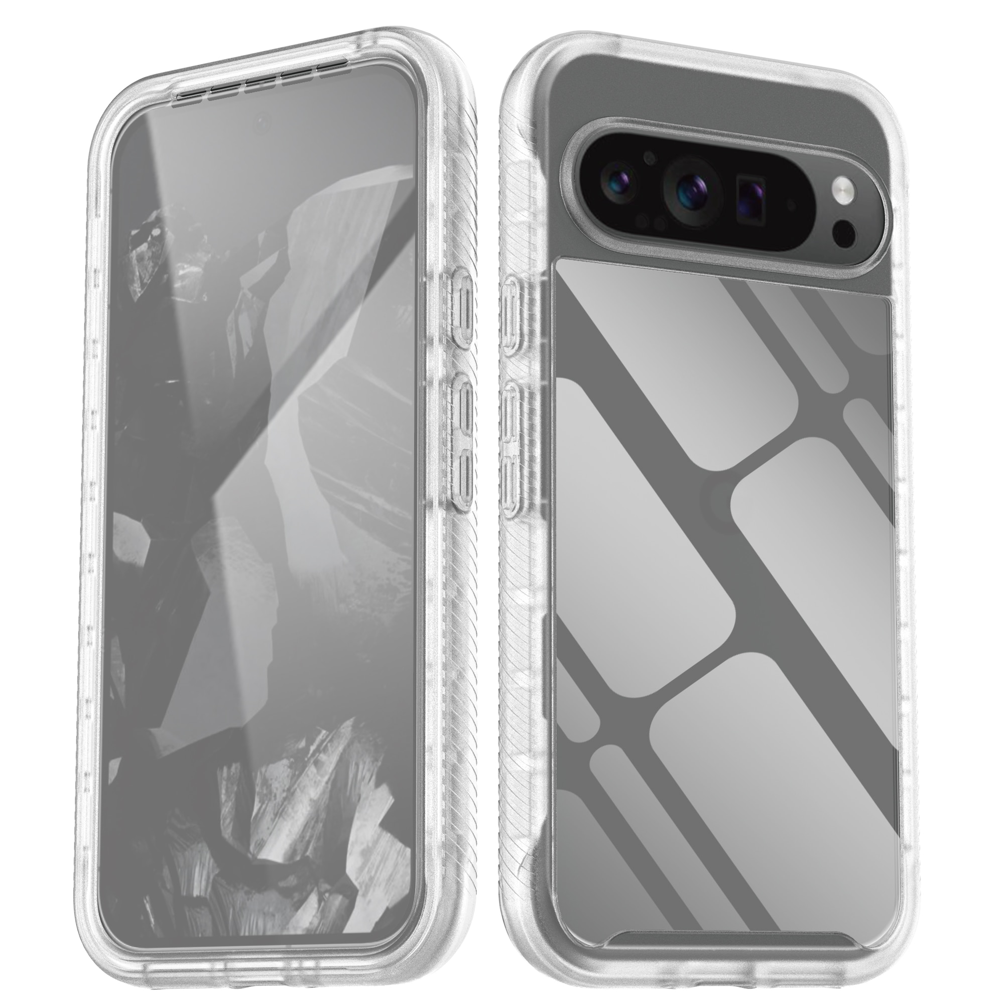 Google Pixel 9 Pro XL Full Protection Case durchsichtig