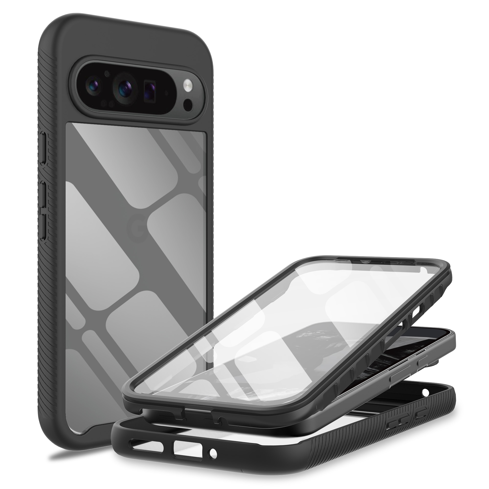 Google Pixel 9 Pro XL Full Protection Case schwarz