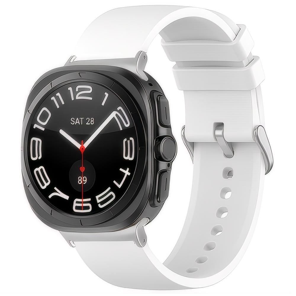 Samsung Galaxy Watch Ultra 47mm Armband aus Silikon, weiß