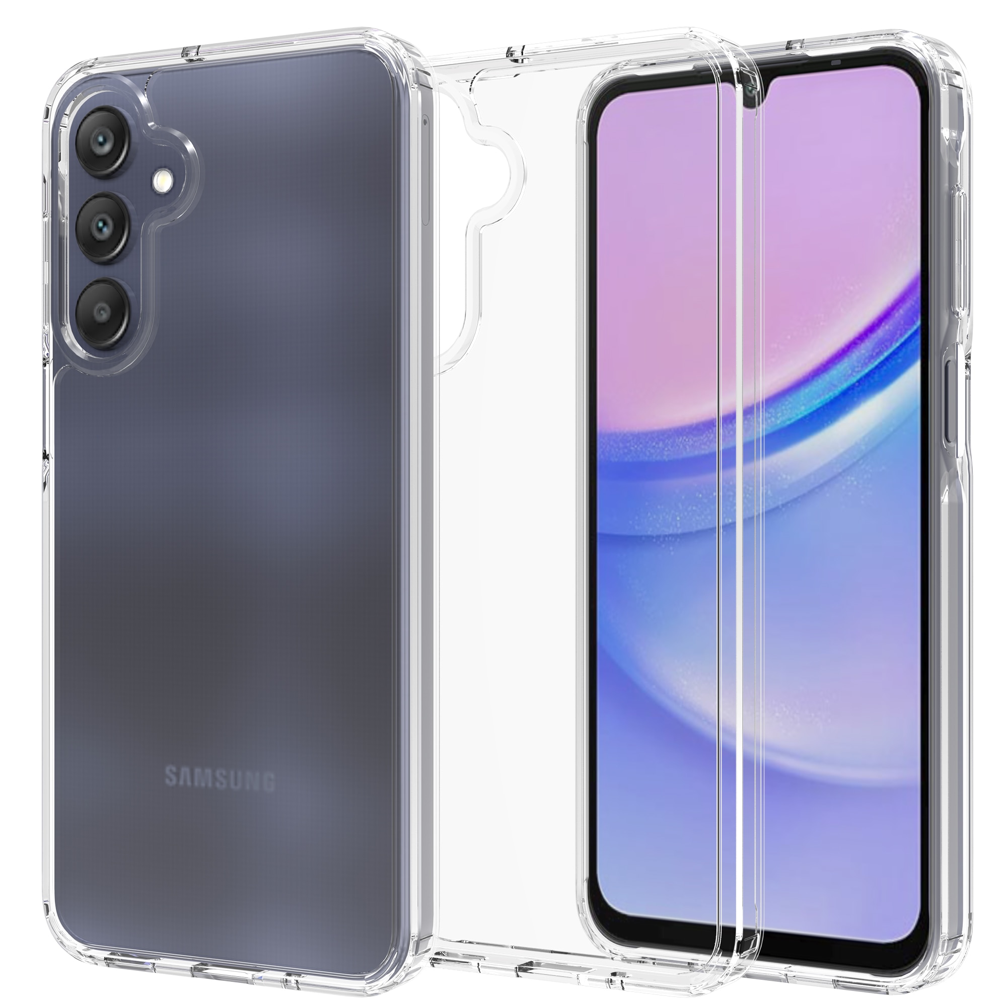 Samsung Galaxy A16 Hybrid-Hülle durchsichtig