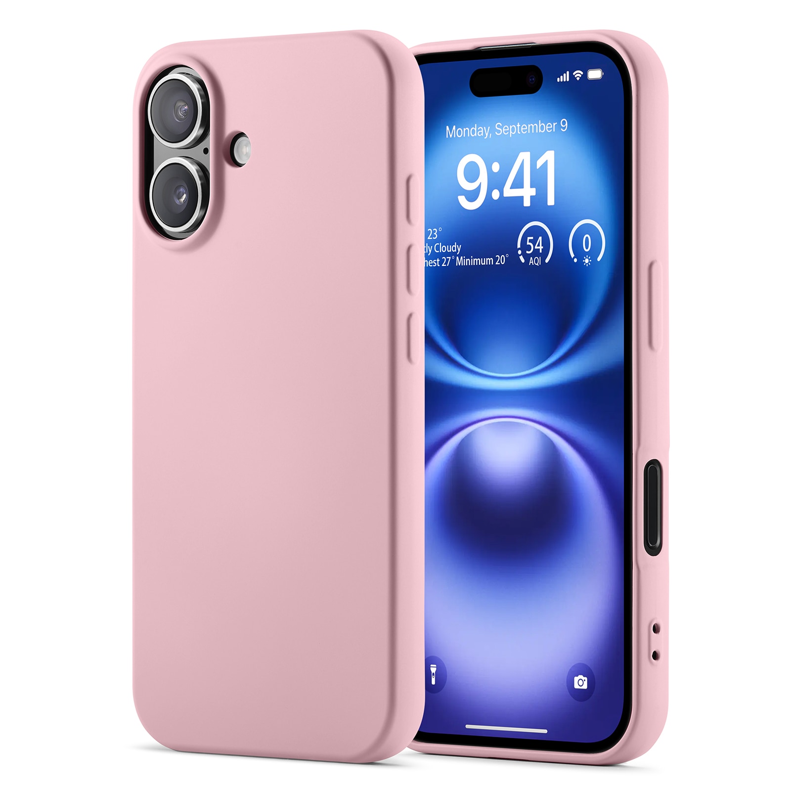 iPhone 16 Stoßfeste TPU-hülle Rosa