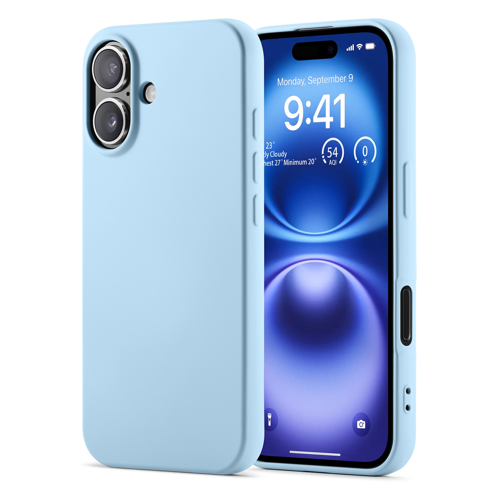 iPhone 16 Stoßfeste TPU-hülle Blau