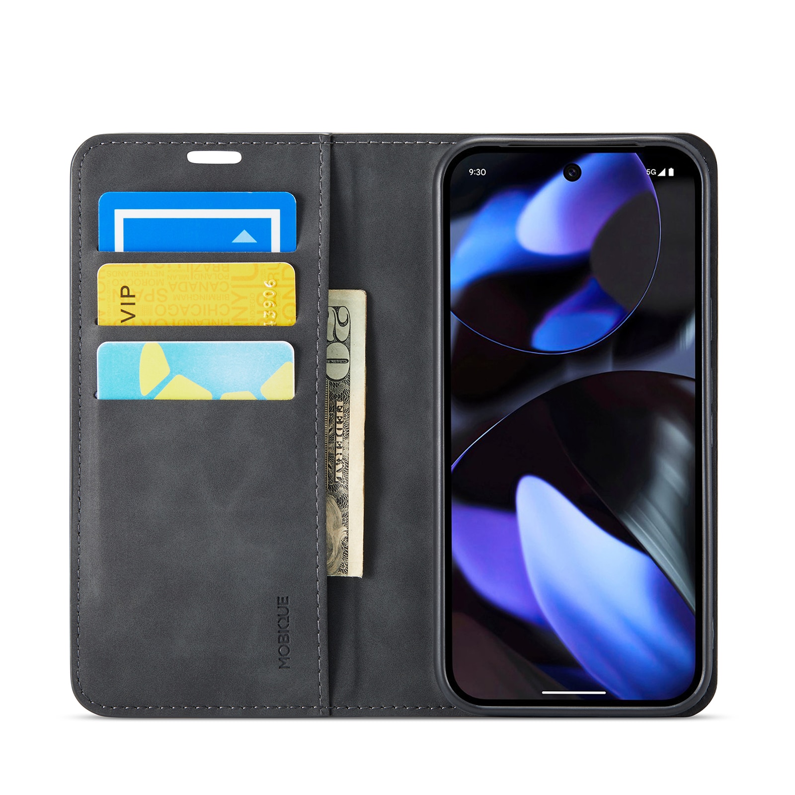 Google Pixel 9a Slim Handytasche Schwarz