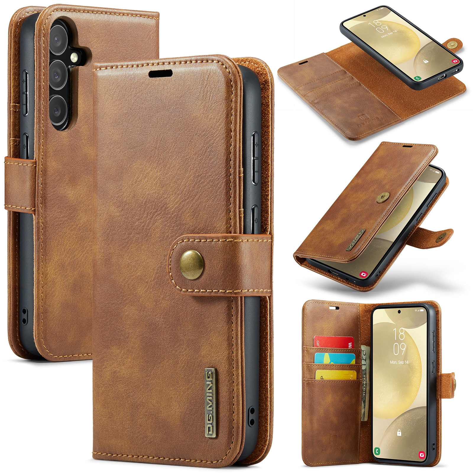 Handytasche Magnetische Samsung Galaxy S25 Cognac