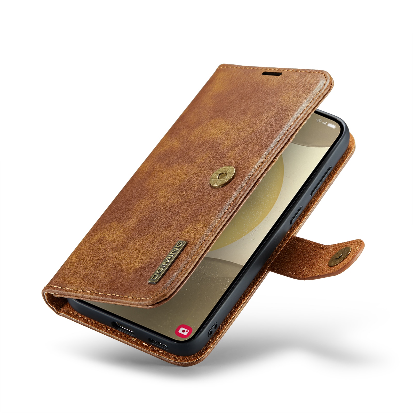 Handytasche Magnetische Samsung Galaxy S25 Cognac