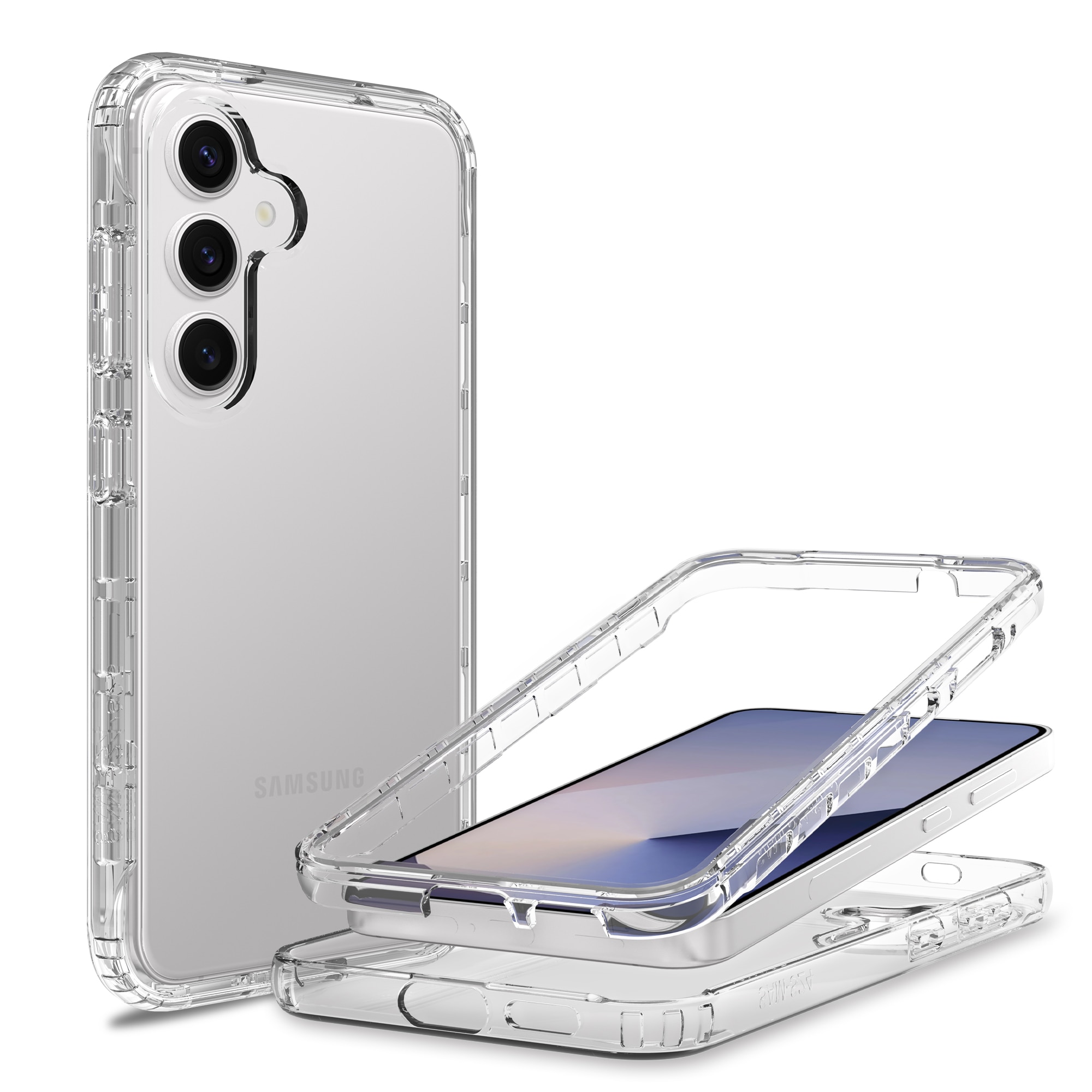 Samsung Galaxy S25 Full Cover Hülle Transparent