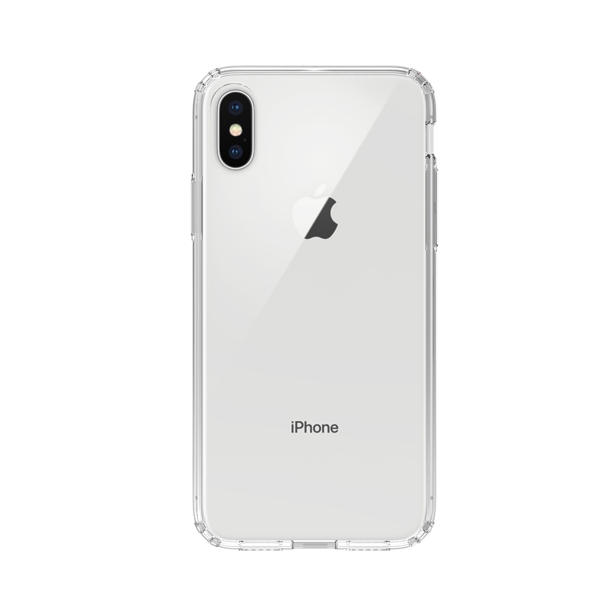 iPhone X/XS Hybrid-Hülle durchsichtig