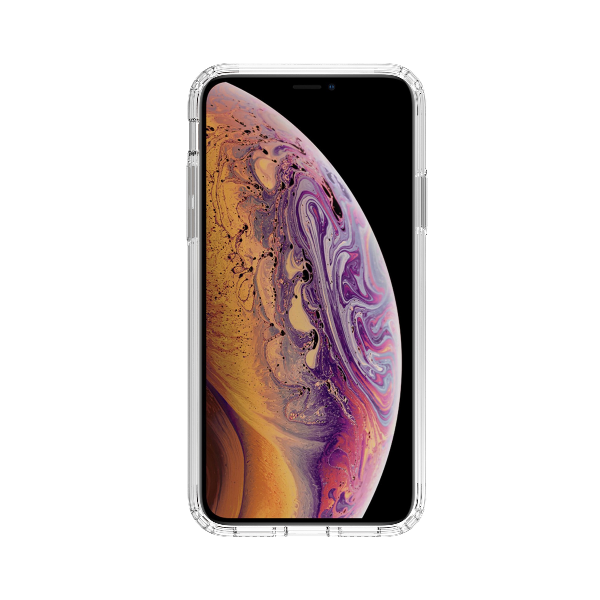 iPhone X/XS Hybrid-Hülle durchsichtig