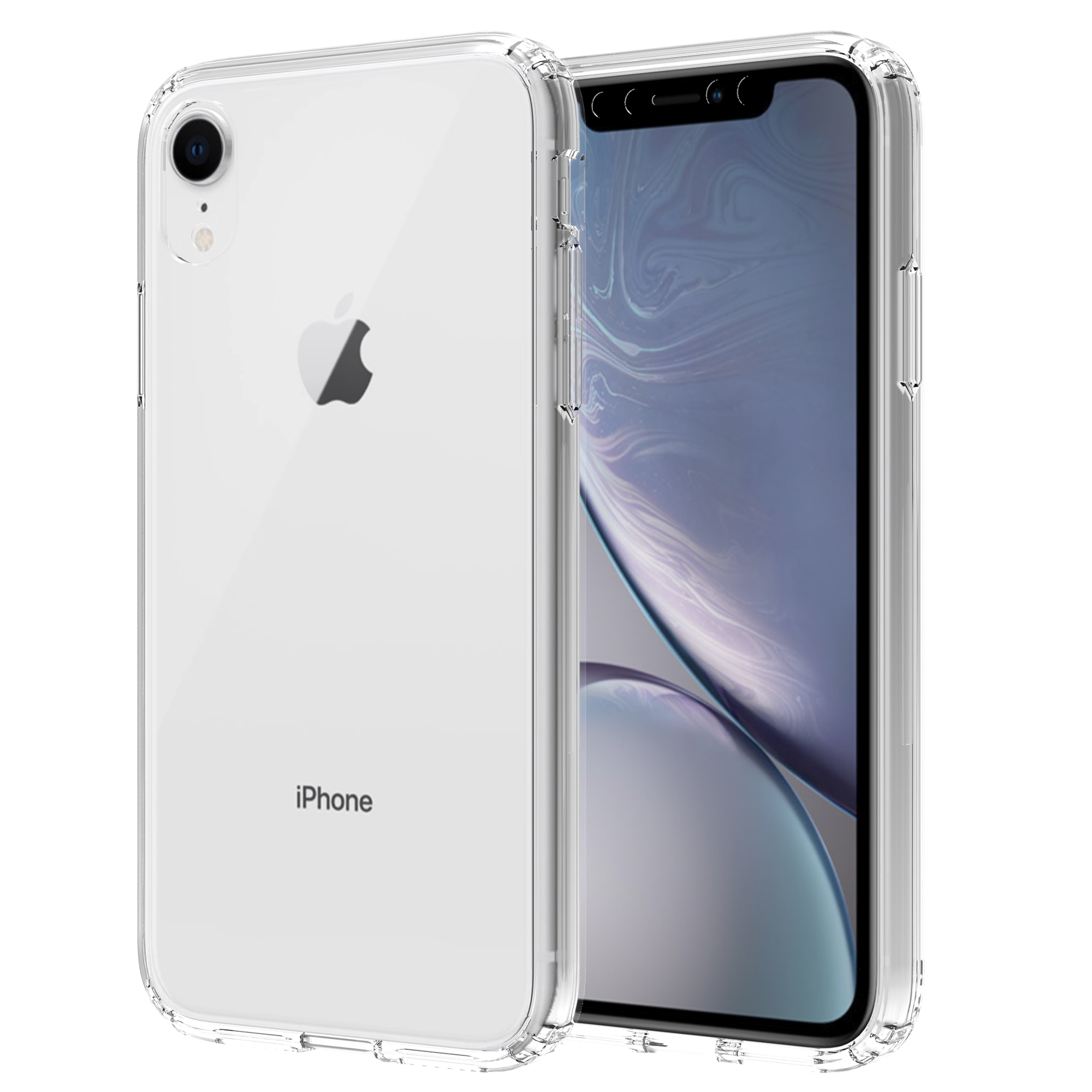 iPhone Xr Hybrid-Hülle durchsichtig