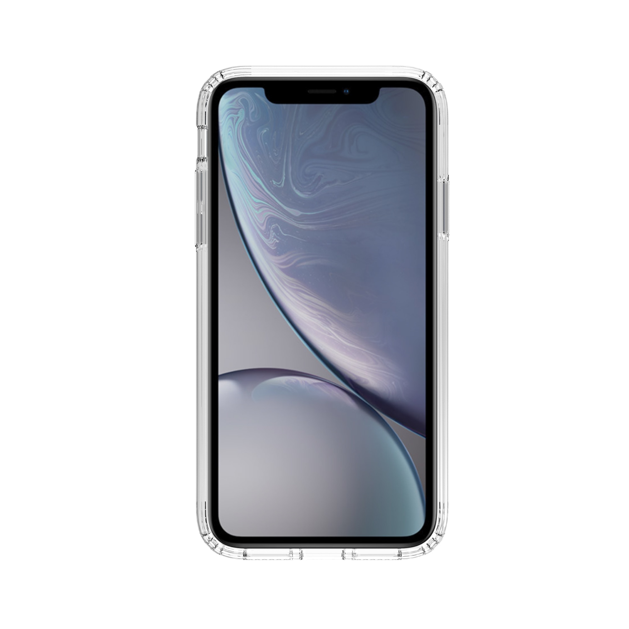 iPhone Xr Hybrid-Hülle durchsichtig