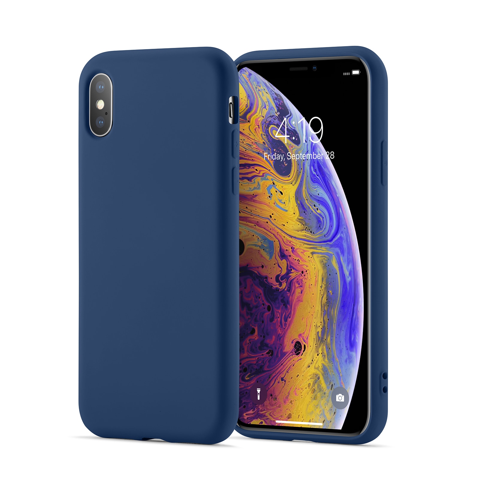 iPhone X/XS TPU-hülle dunkelblau