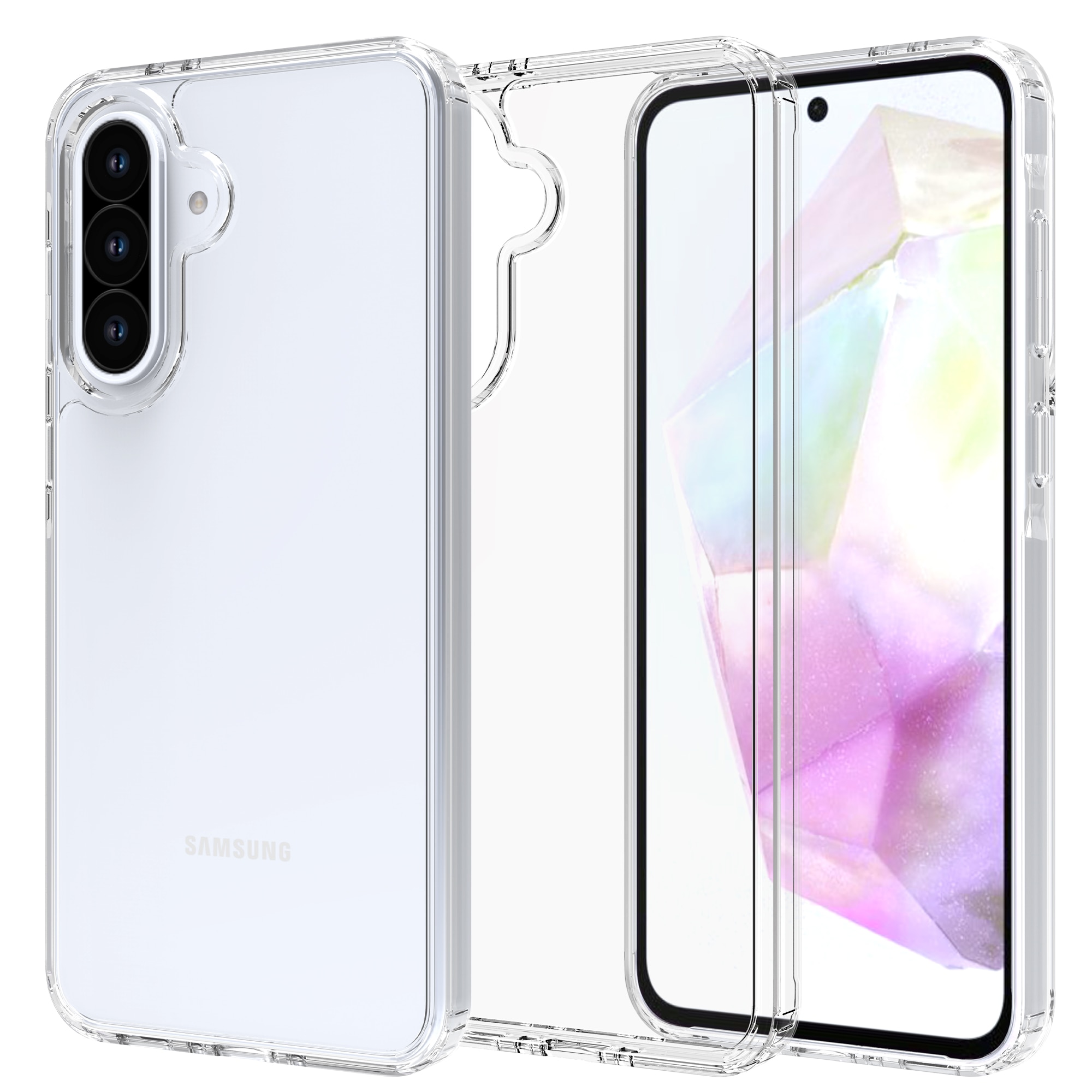 Samsung Galaxy A56 Hybrid-Hülle Transparent