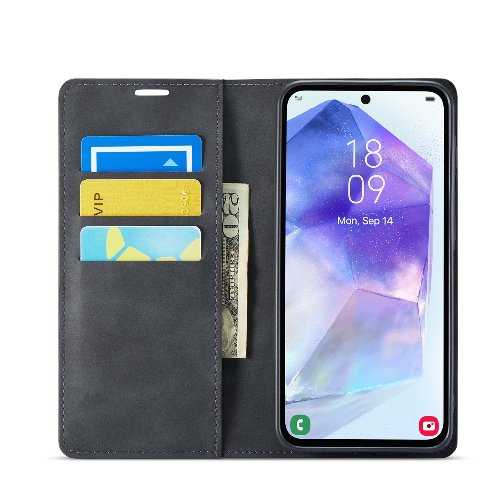 Samsung Galaxy A56 Slim Handytasche Schwarz