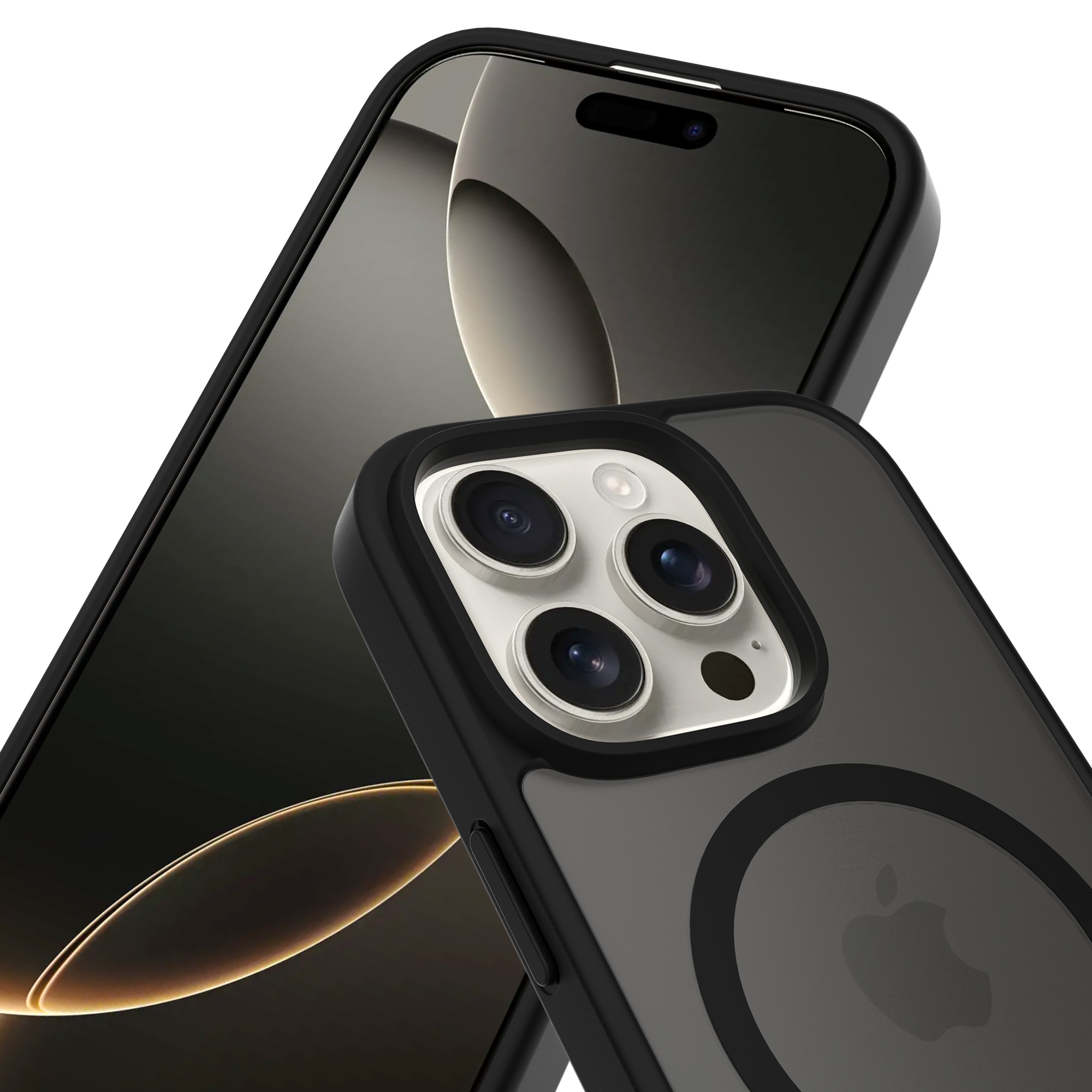 Magnetic Hybrid Hülle iPhone 13 Pro Frosted Black