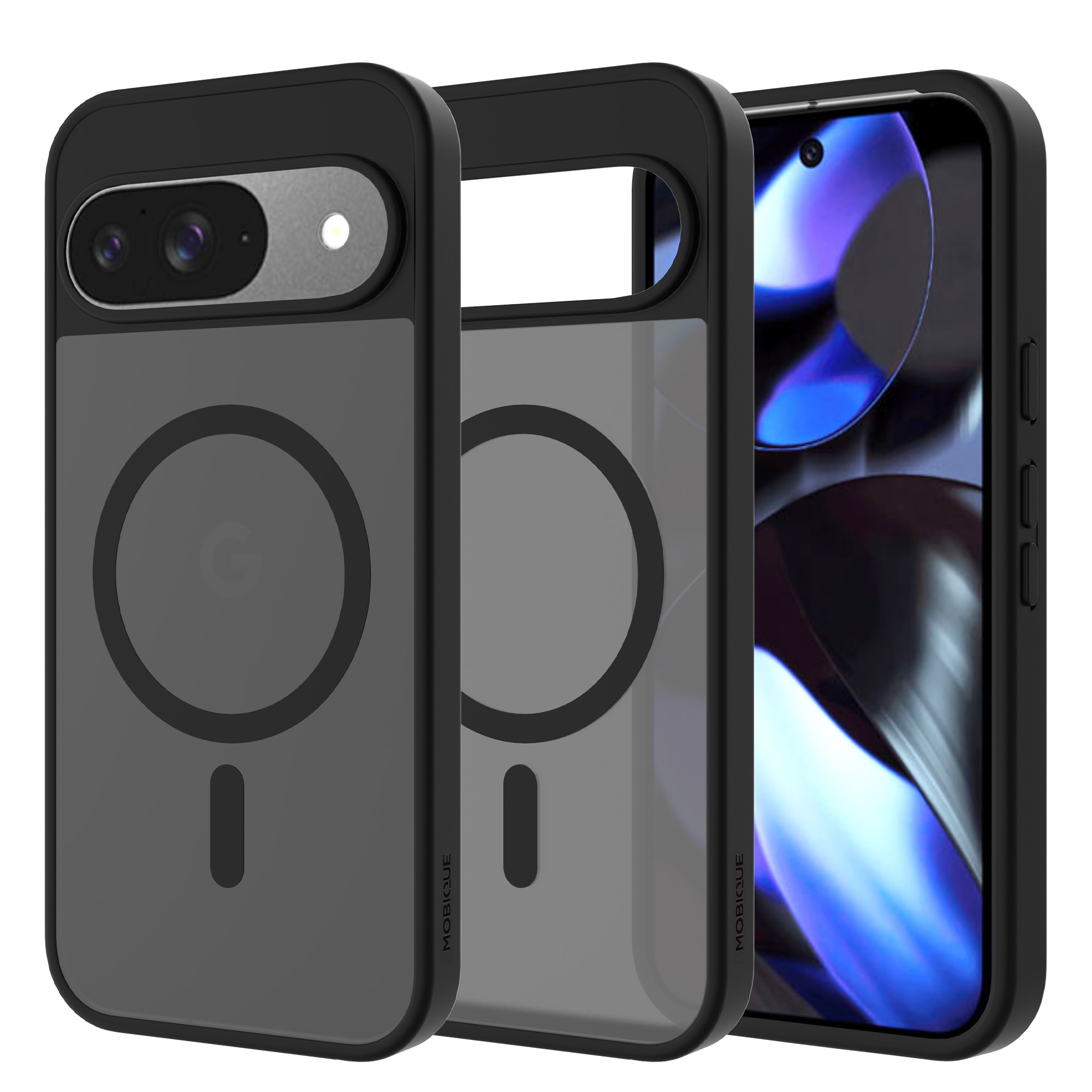 Magnetic Hybrid Hülle Google Pixel 9 Frosted Black