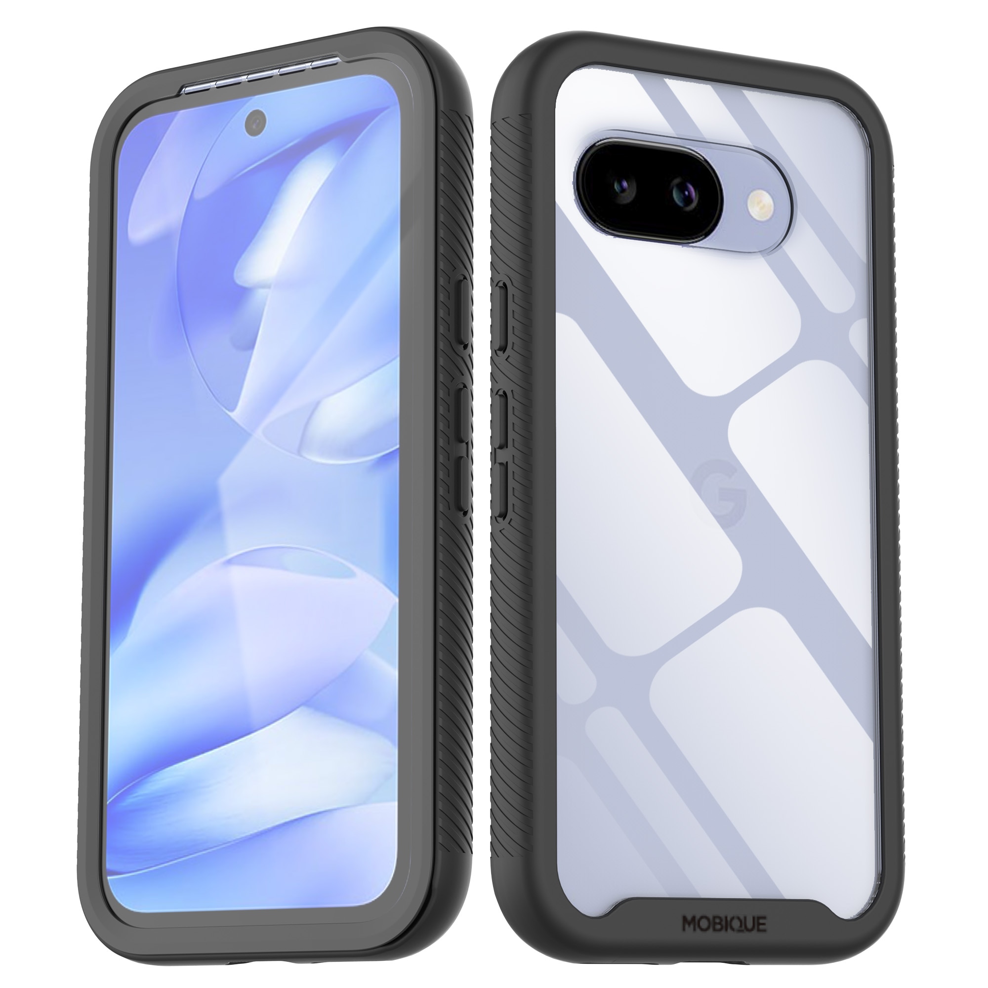 Google Pixel 9a Full Protection Case Schwarz