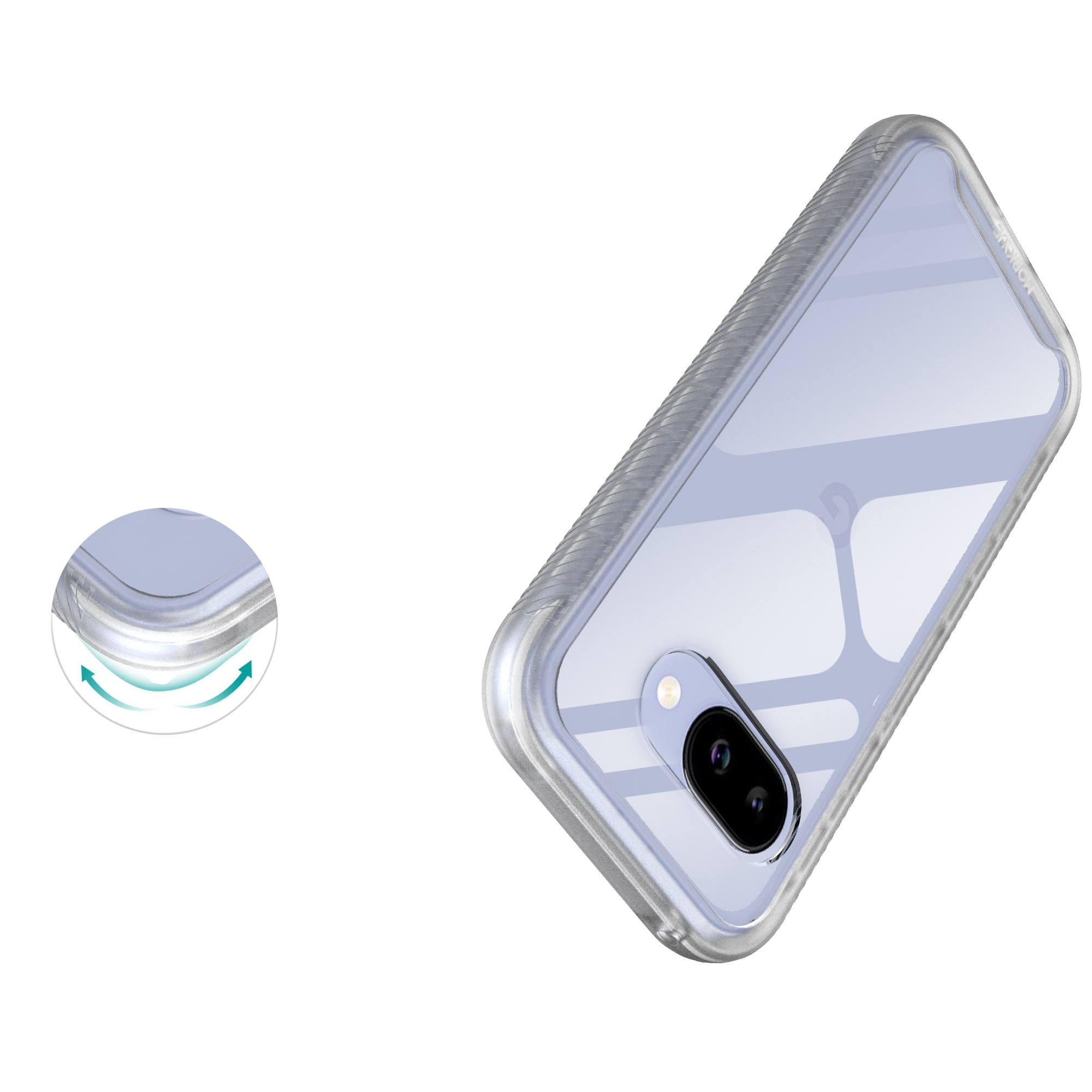 Google Pixel 9a Full Protection Case Transparent