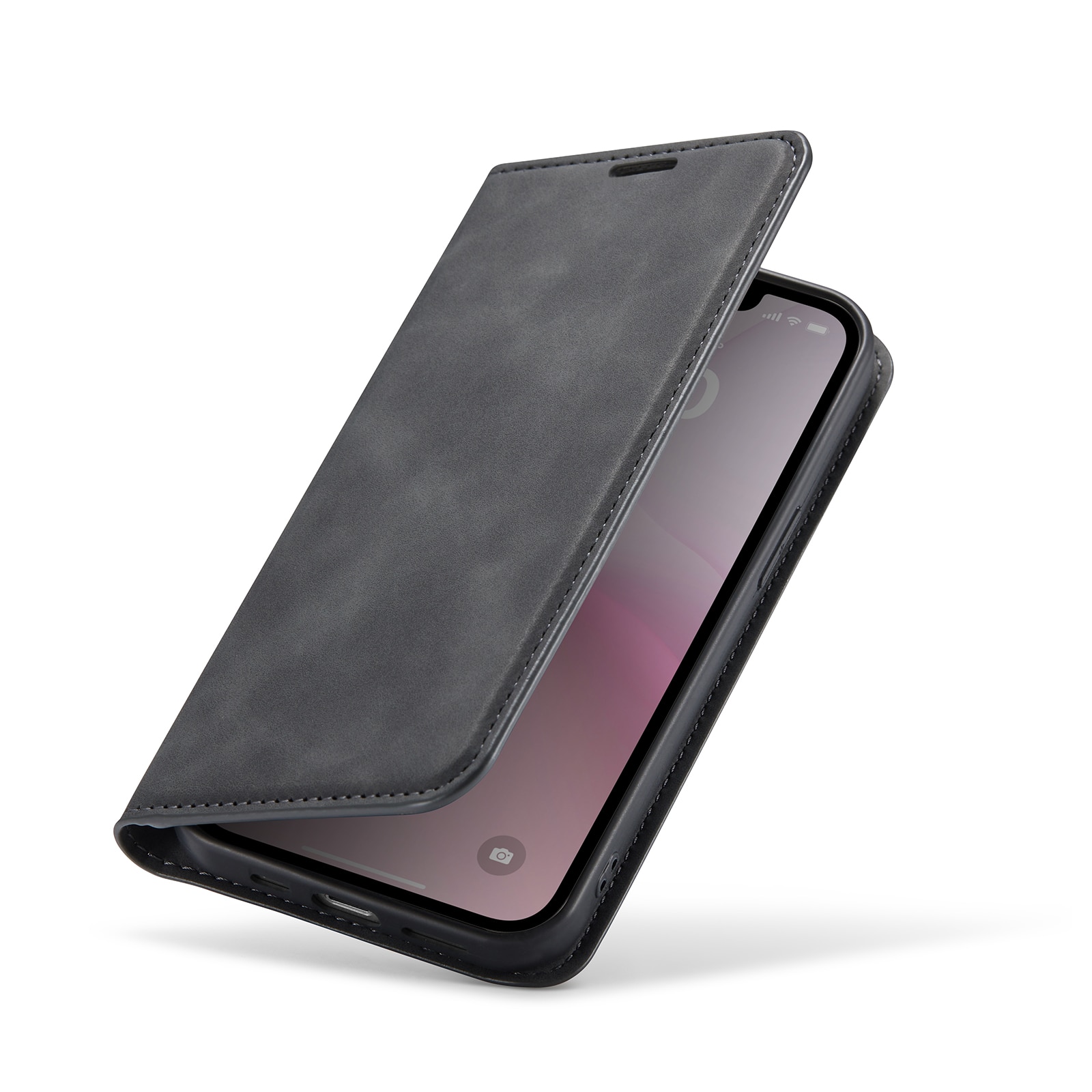 iPhone SE 4 Slim Handytasche Schwarz