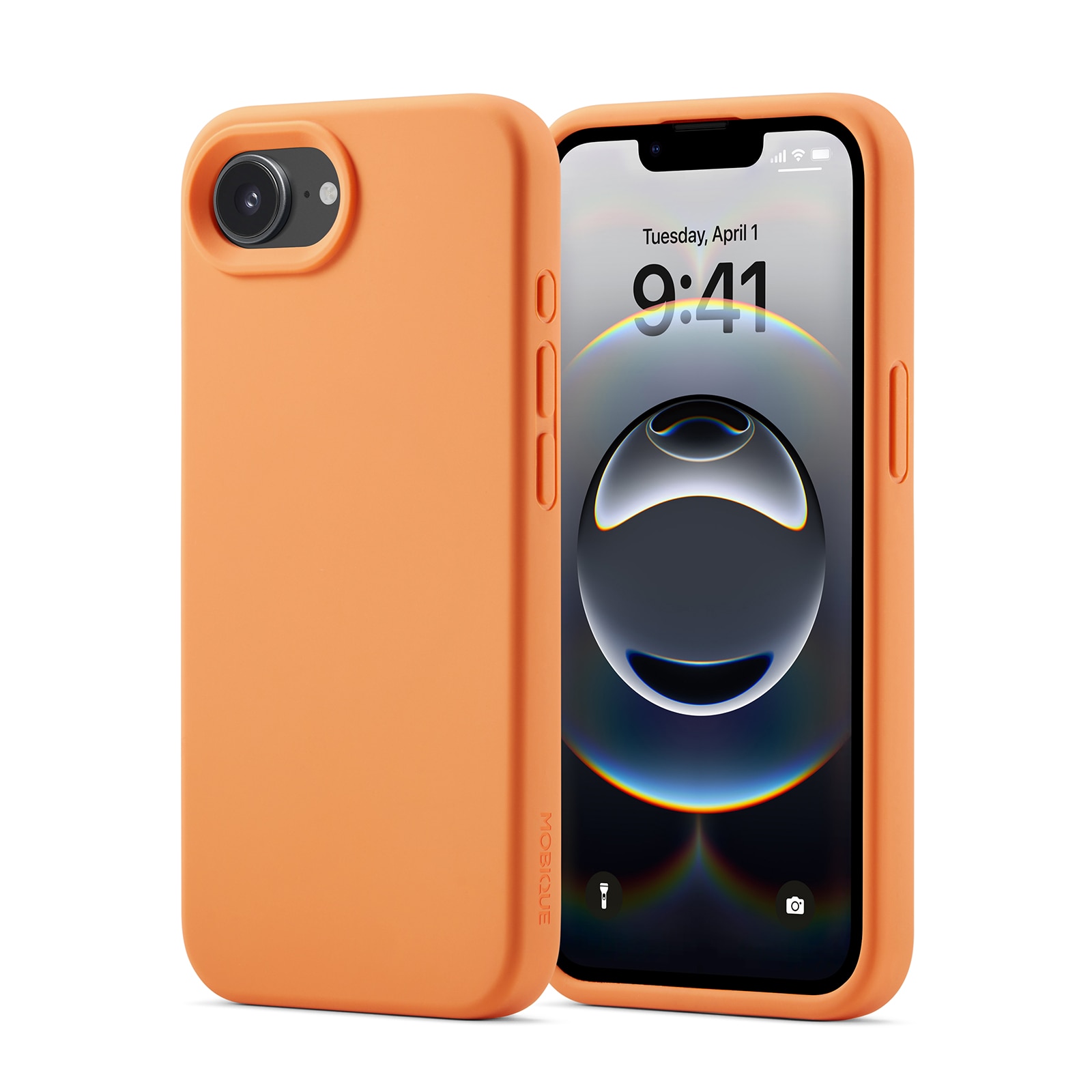 Magnetic Silikonhülle iPhone 16e Solar Orange