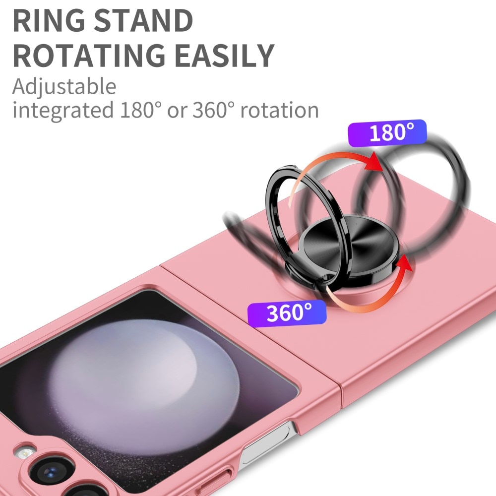 Samsung Galaxy Z Flip 6 Hülle Magnetische Ringhalter rosa