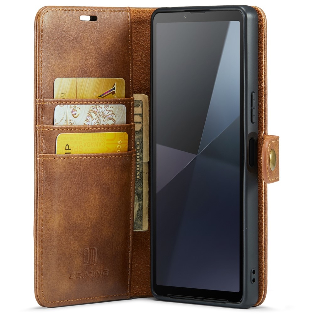 Handytasche Magnetische Sony Xperia 10 VI Cognac