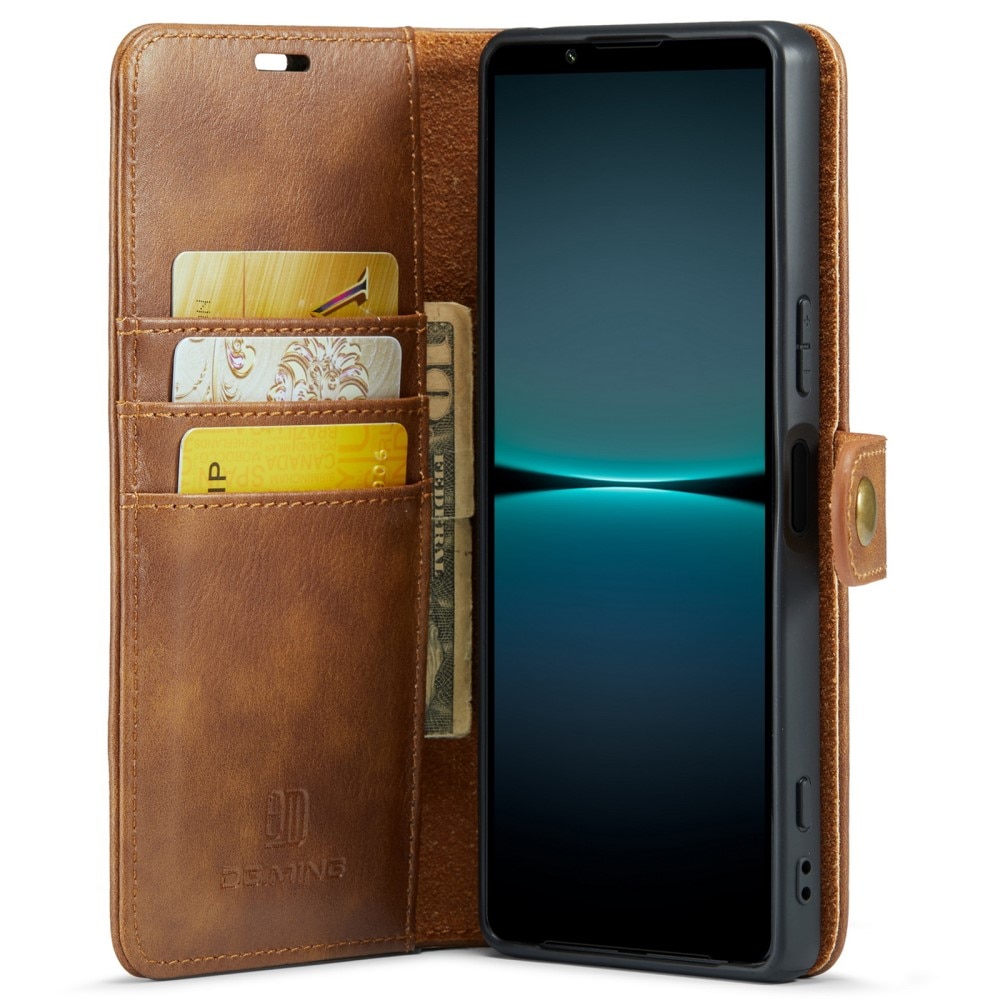 Handytasche Magnetische Sony Xperia 1 VI Cognac