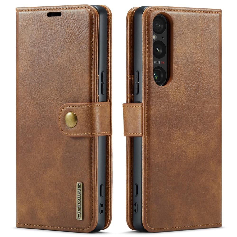 Handytasche Magnetische Sony Xperia 1 VI Cognac