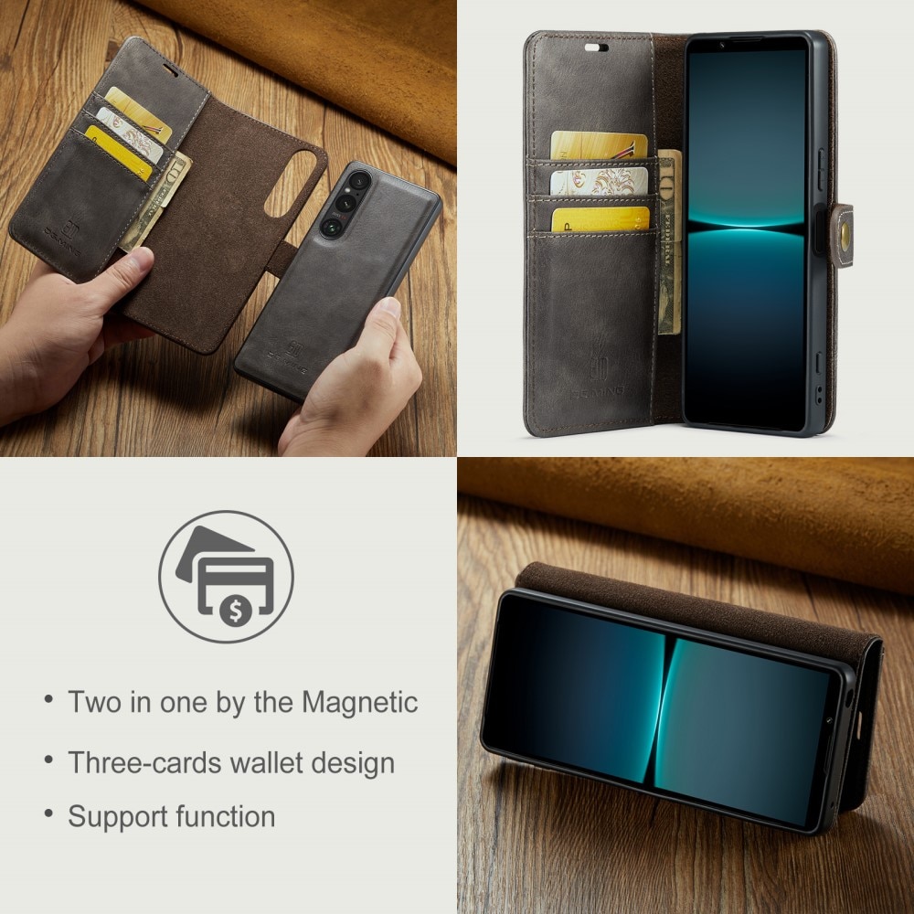 Handytasche Magnetische Sony Xperia 1 VI Brown