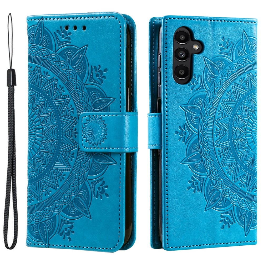 Samsung Galaxy S24 FE Handytasche Mandala blau