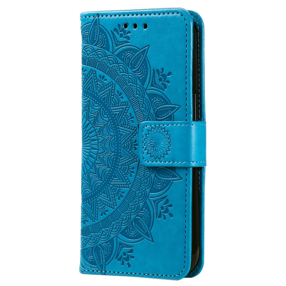 Samsung Galaxy S24 FE Handytasche Mandala blau