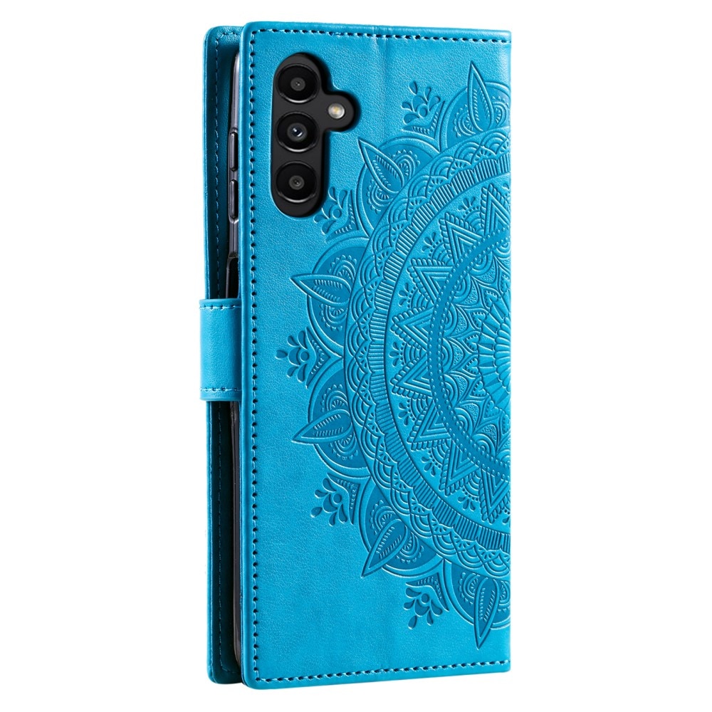 Samsung Galaxy S24 FE Handytasche Mandala blau