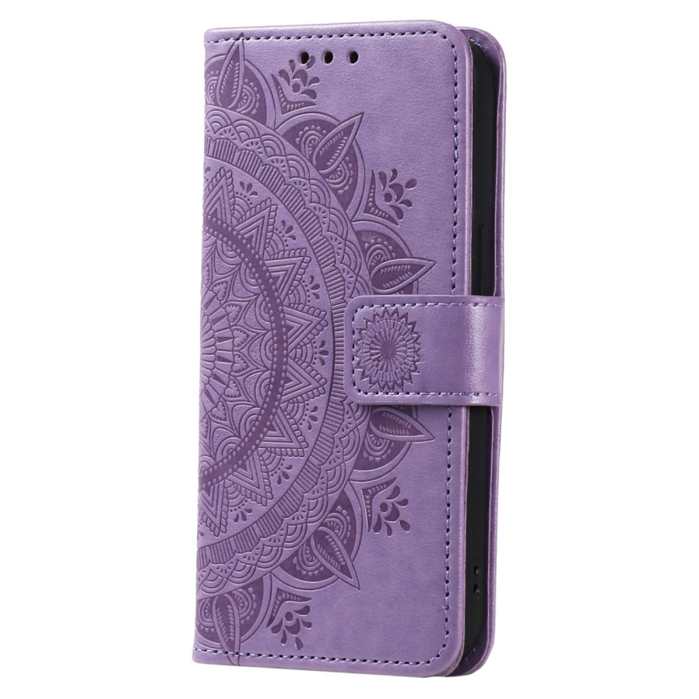 Samsung Galaxy S24 FE Handytasche Mandala lila