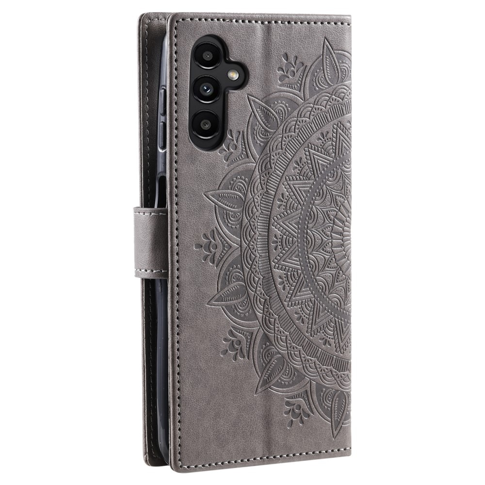 Samsung Galaxy S24 FE Handytasche Mandala grau