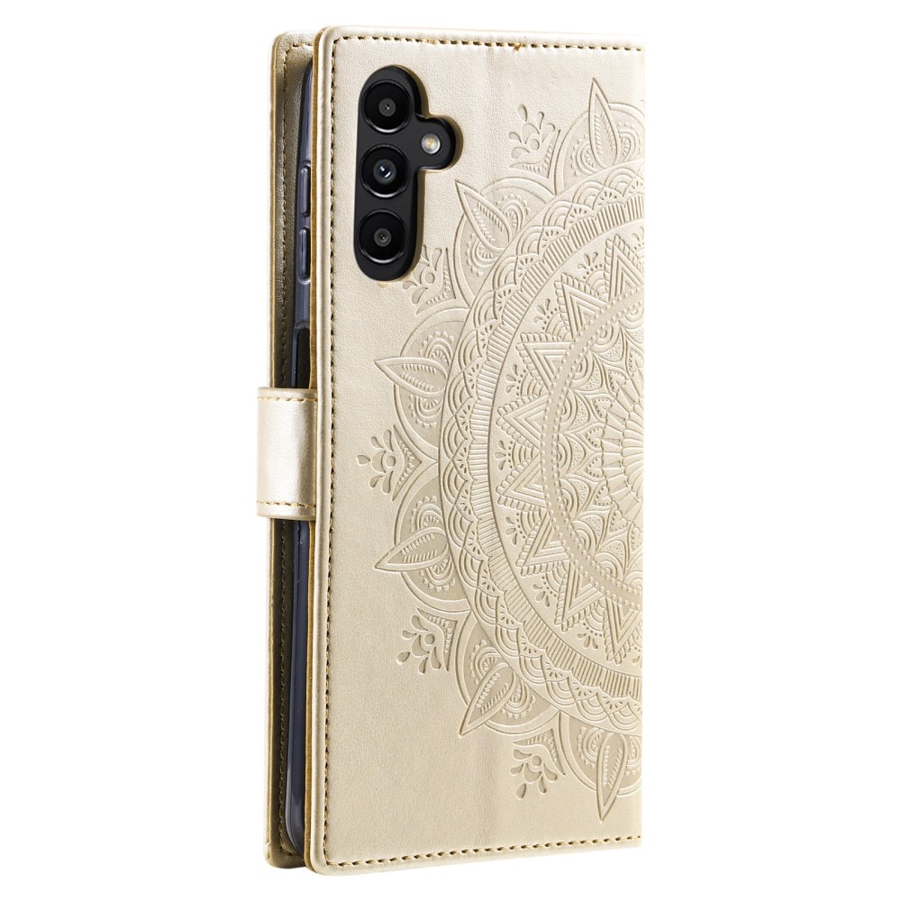 Samsung Galaxy S24 FE Handytasche Mandala gold