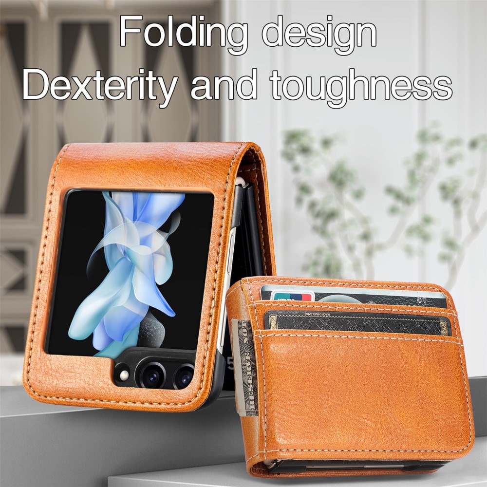 Samsung Galaxy Z Flip 6 Handytasche cognac