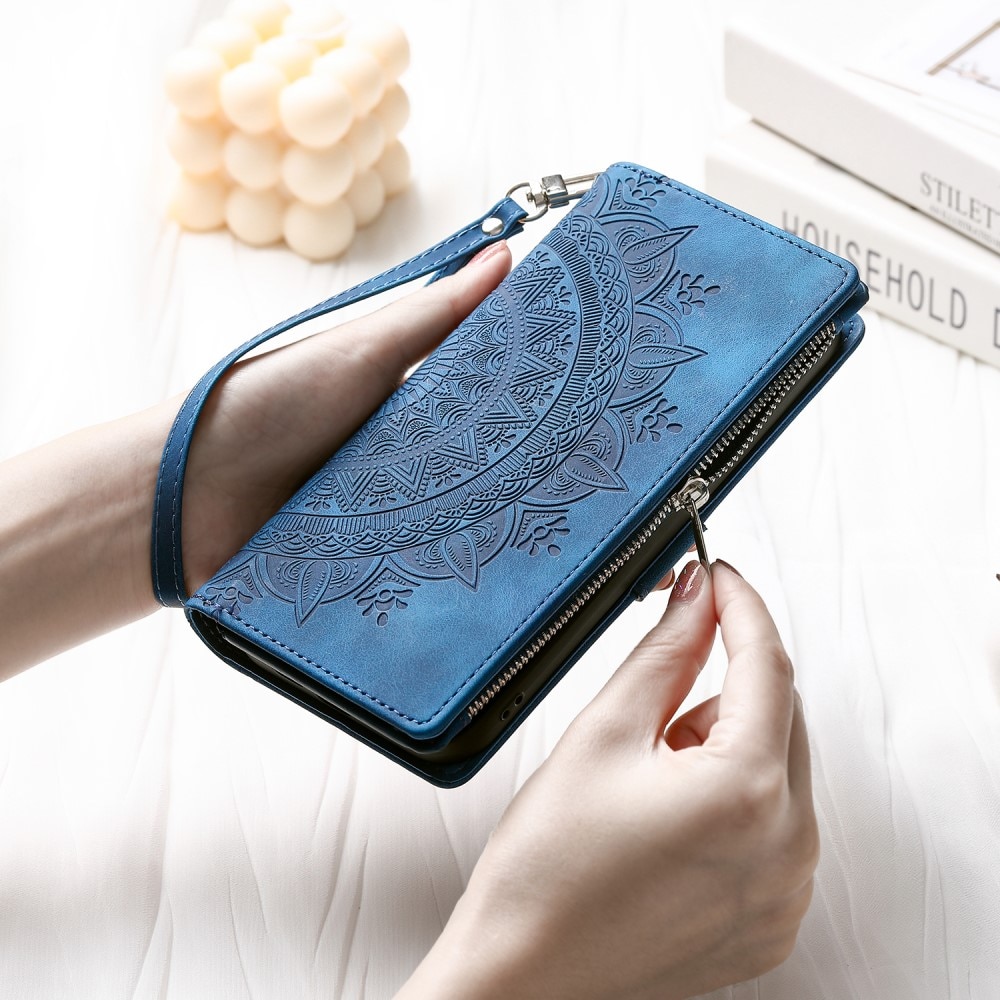 Samsung Galaxy A16 Brieftasche Hülle Mandala, blau