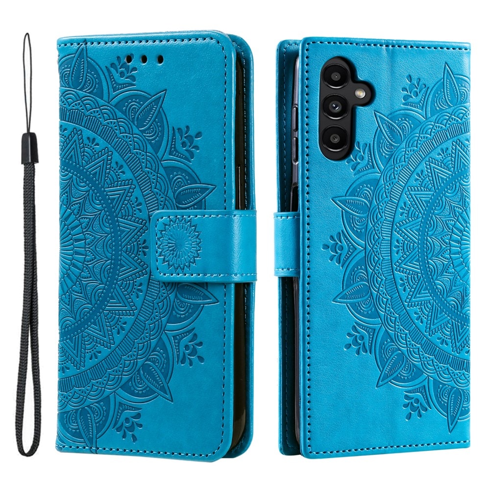 Samsung Galaxy A16 Handytasche Mandala blau