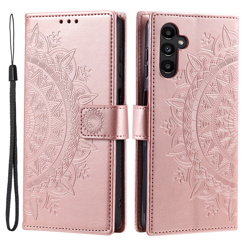 Samsung Galaxy A16 Handytasche Mandala roségold