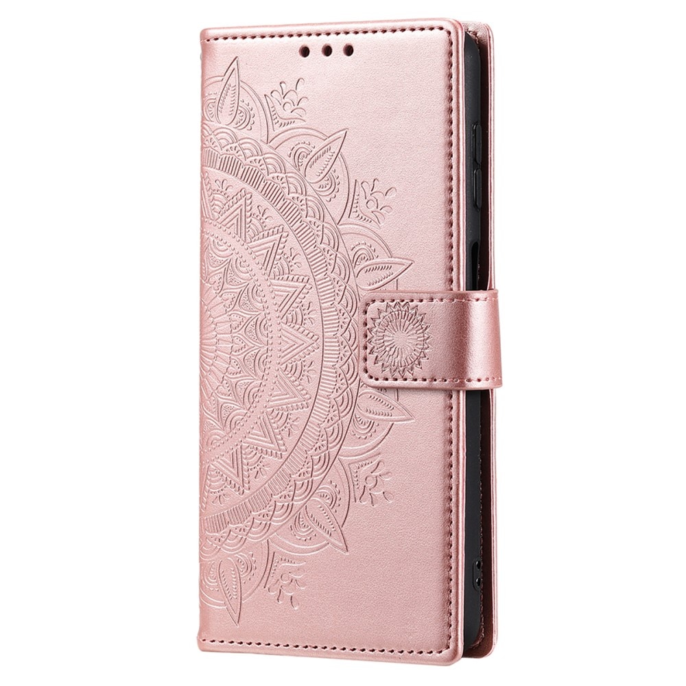 Samsung Galaxy A16 Handytasche Mandala roségold